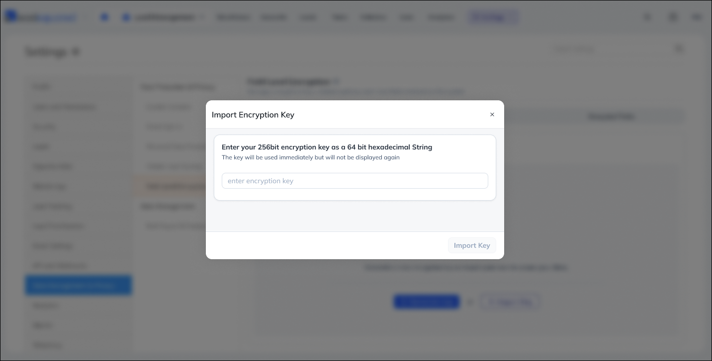 Leadsquared - Field Level Encryption