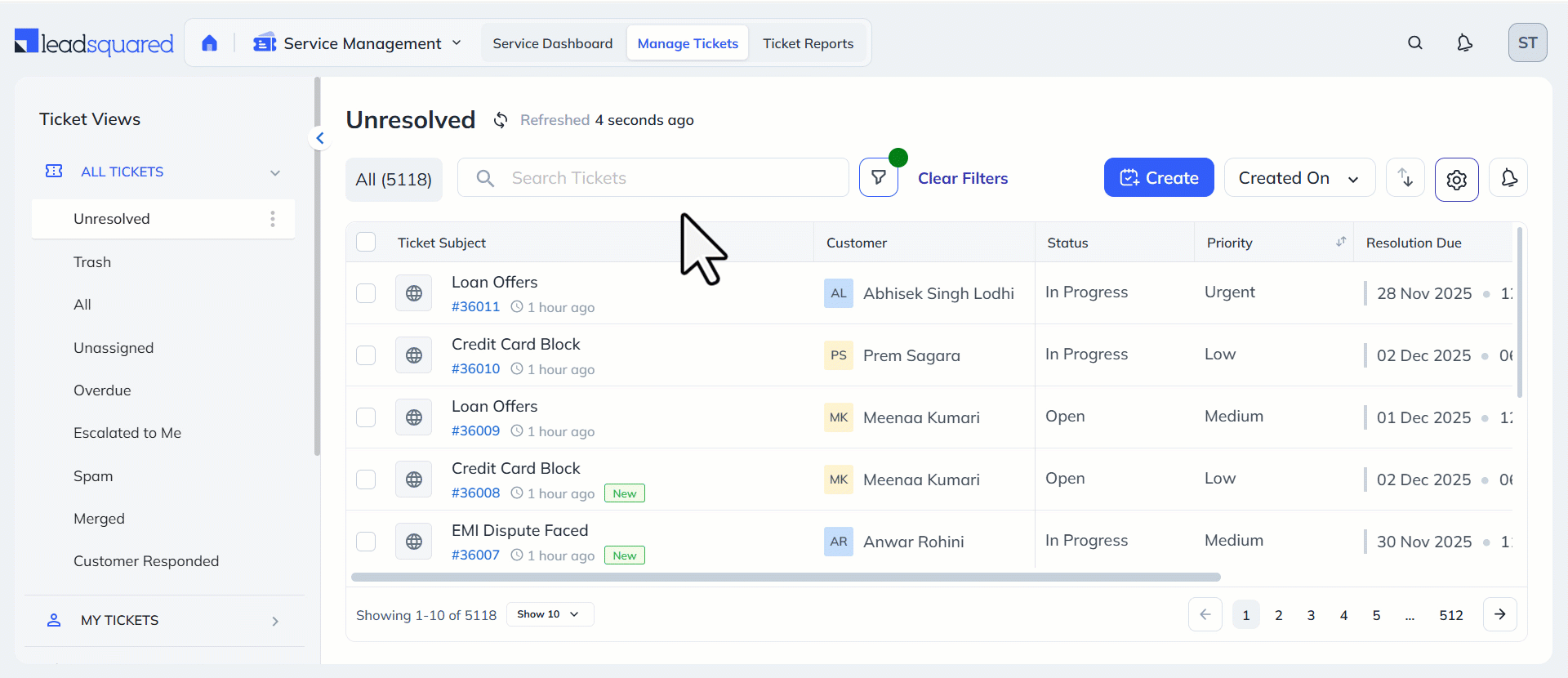 LeadSquared Service CRM