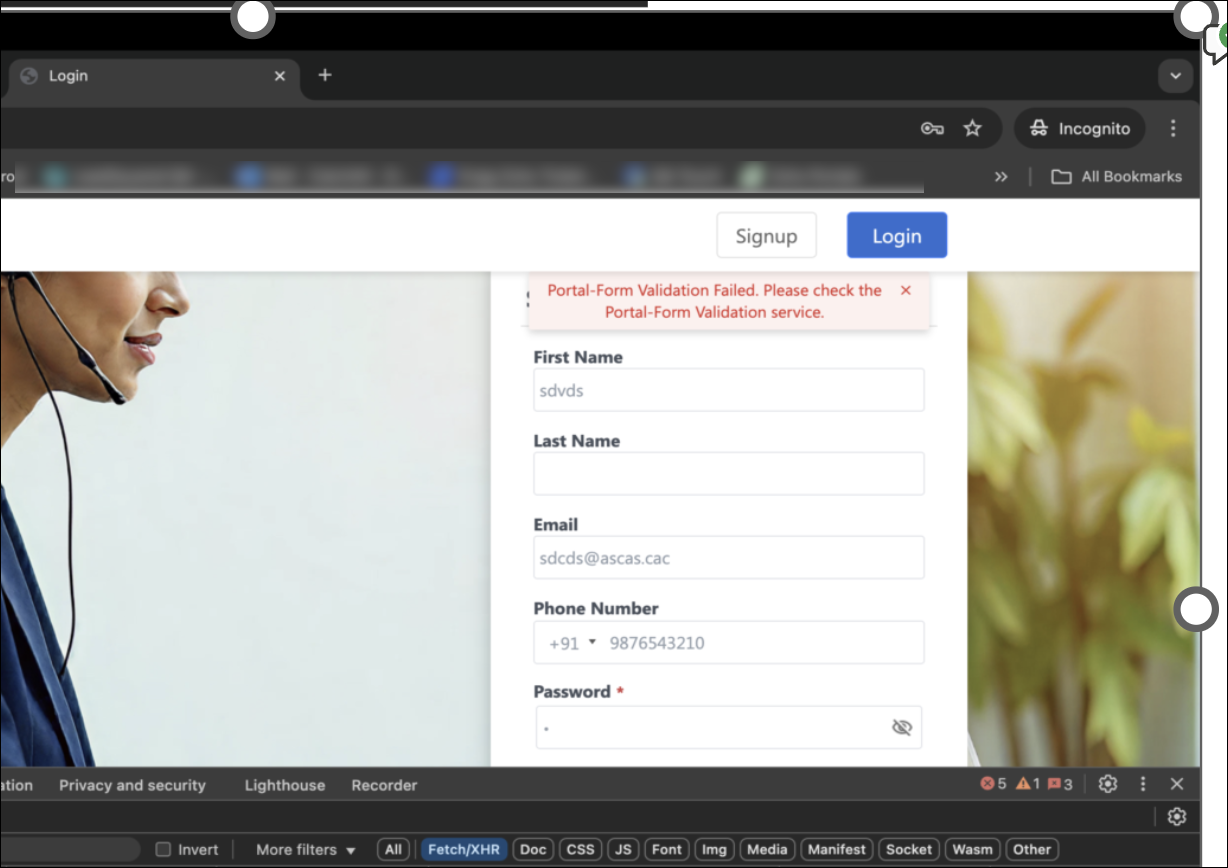 Default Error Message (Fallback)