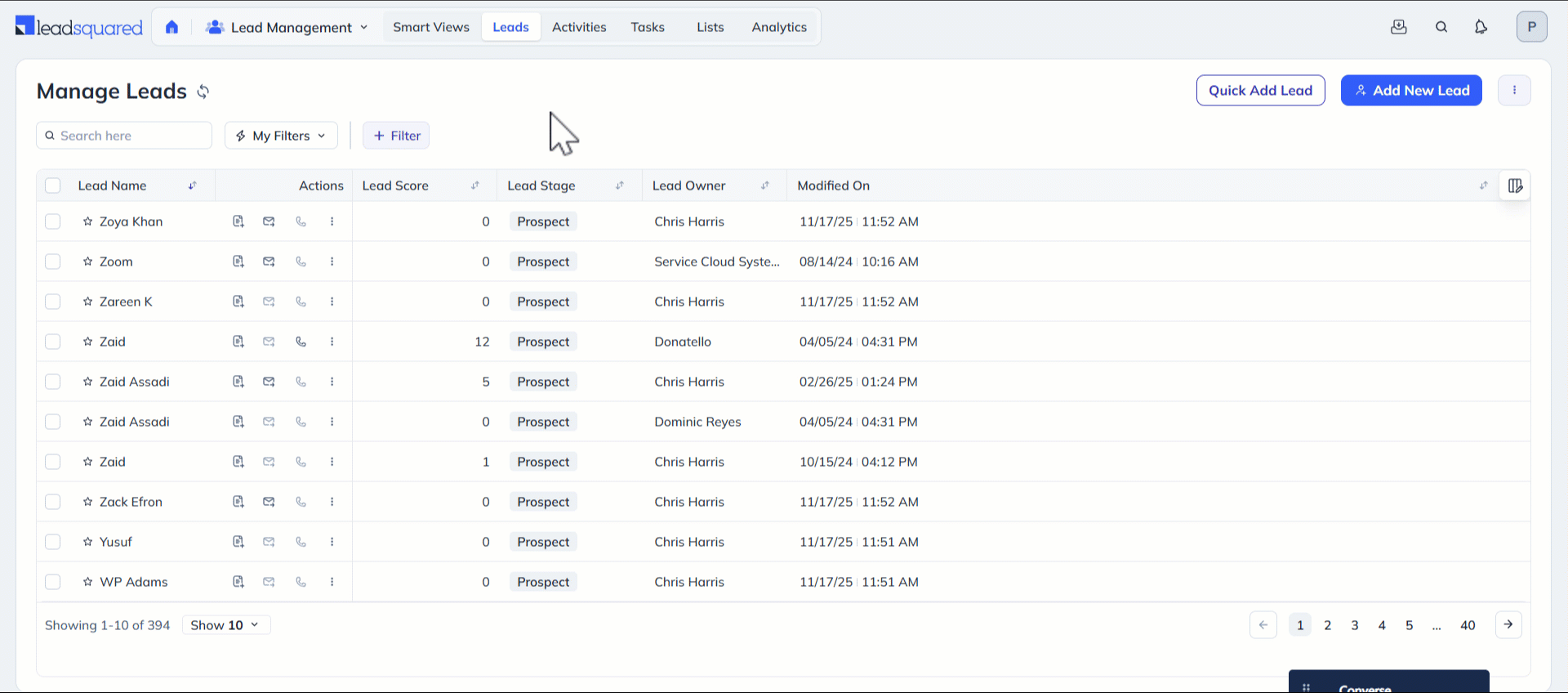 Leadsquared - One-To-One Emails