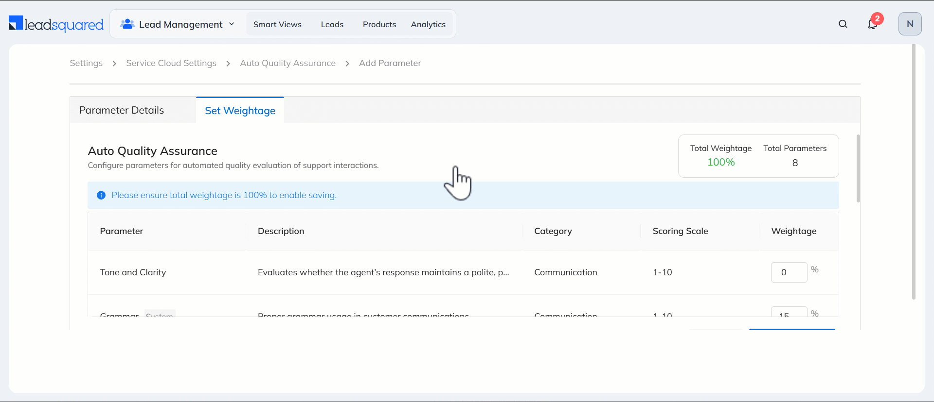 Service CRM Auto Quality Assurance