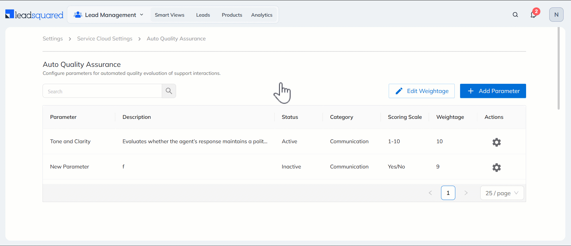 Service CRM Auto Quality Assurance