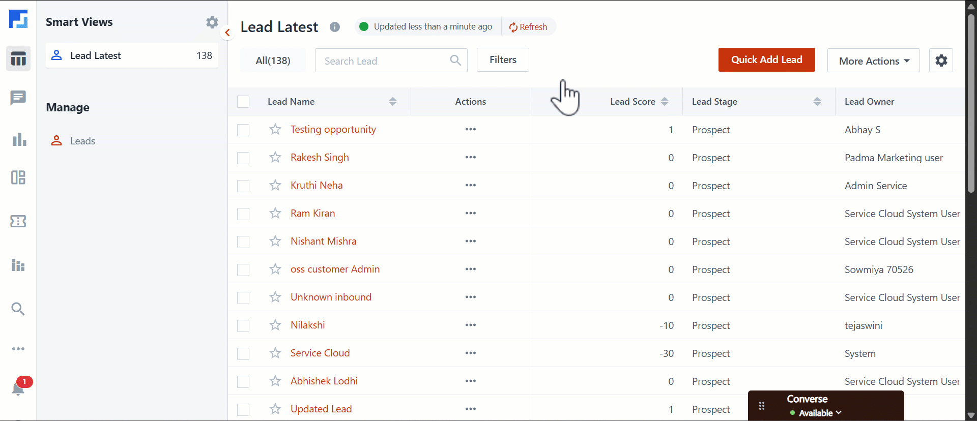 Service CRM Auto Quality Assurance