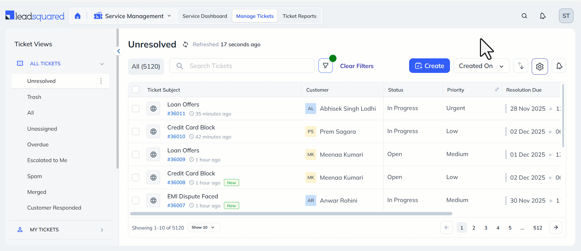 LeadSquared Service CRM