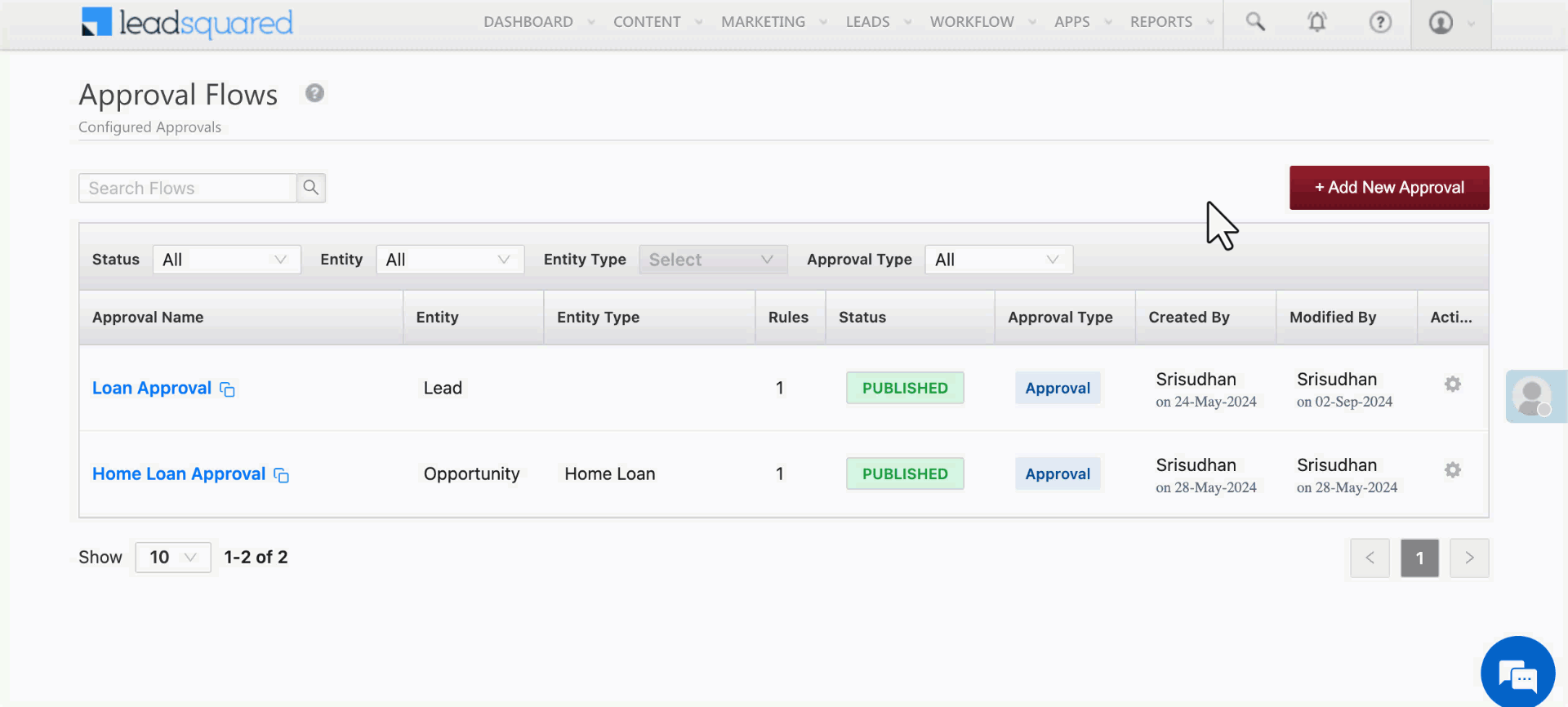 create flow with basic details