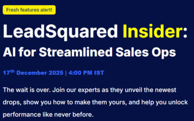 LeadSquared Webinar