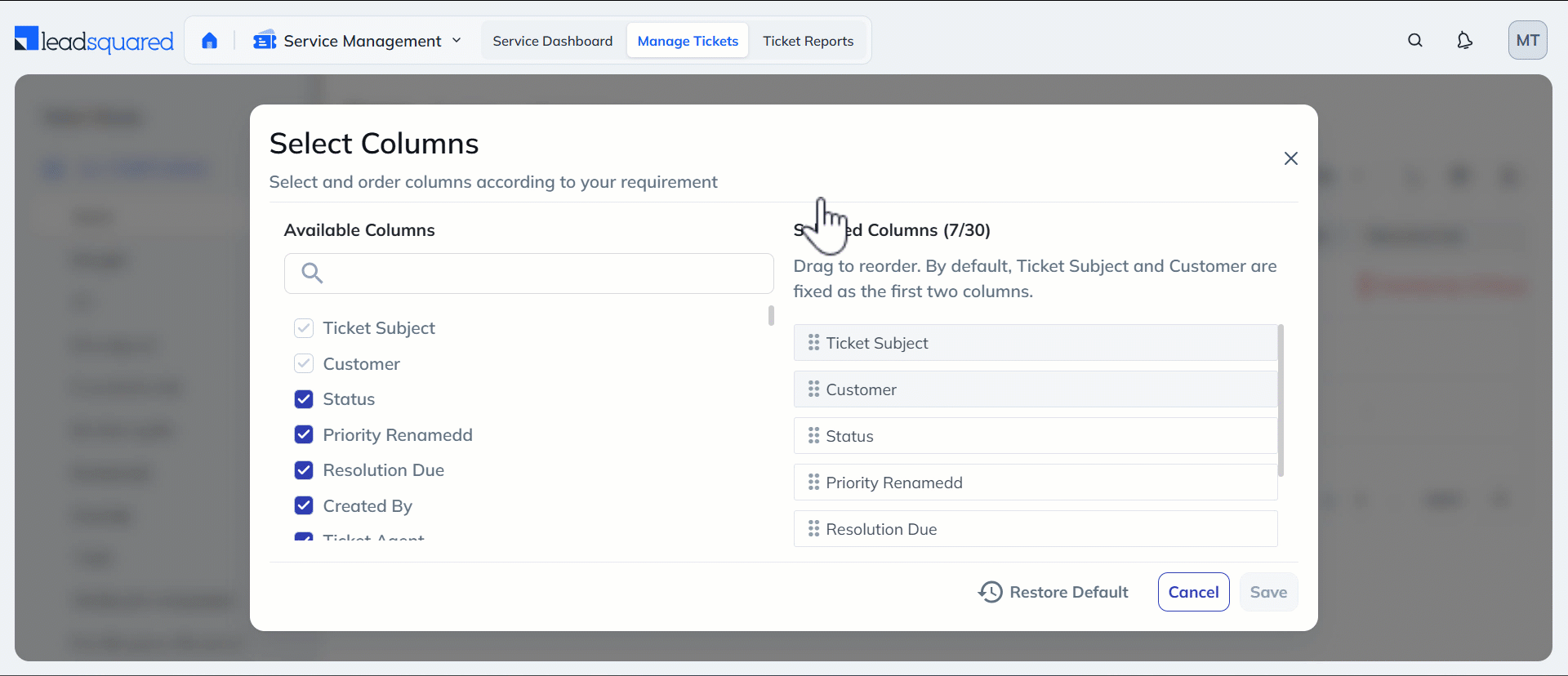 LeadSquared Service CRM