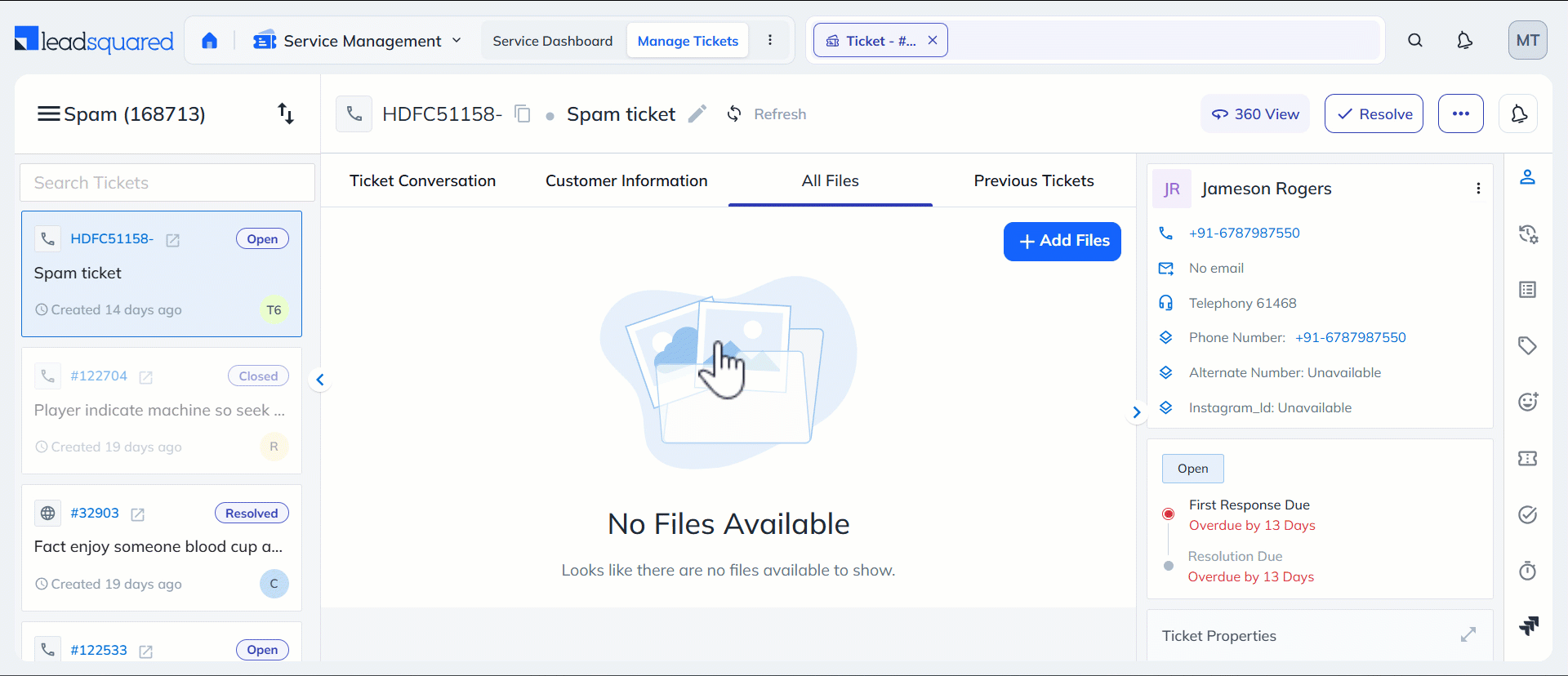 LeadSquared Service CRM