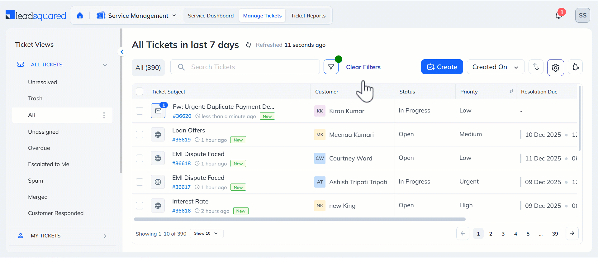 LeadSquared Service CRM