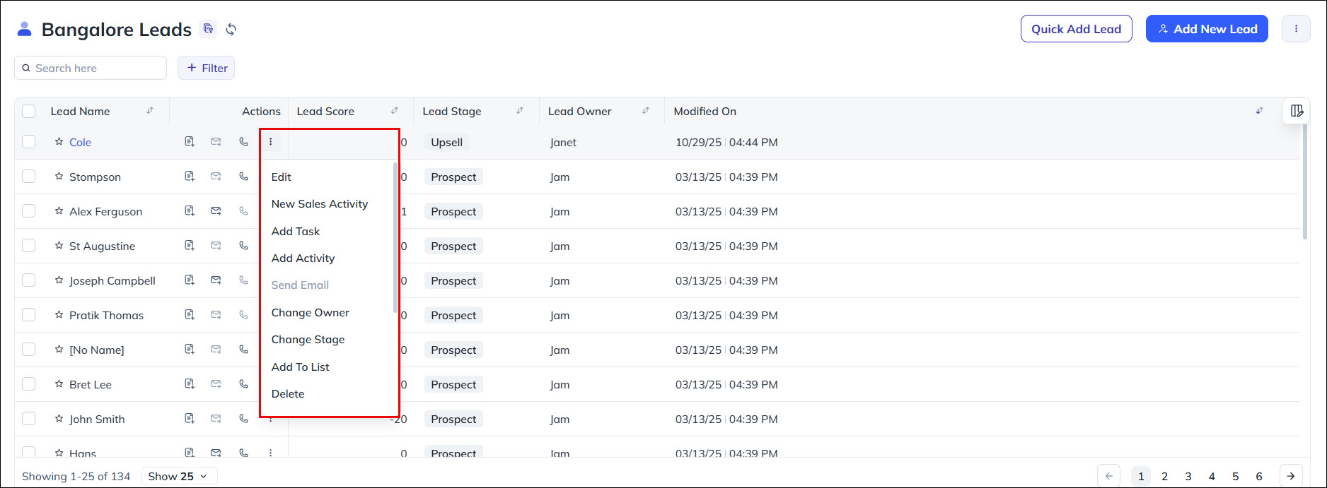 Leadsquared - Smart Views for Administrators
