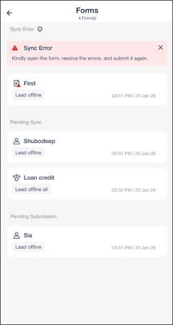 Leadsquared - Offline Dynamic Forms