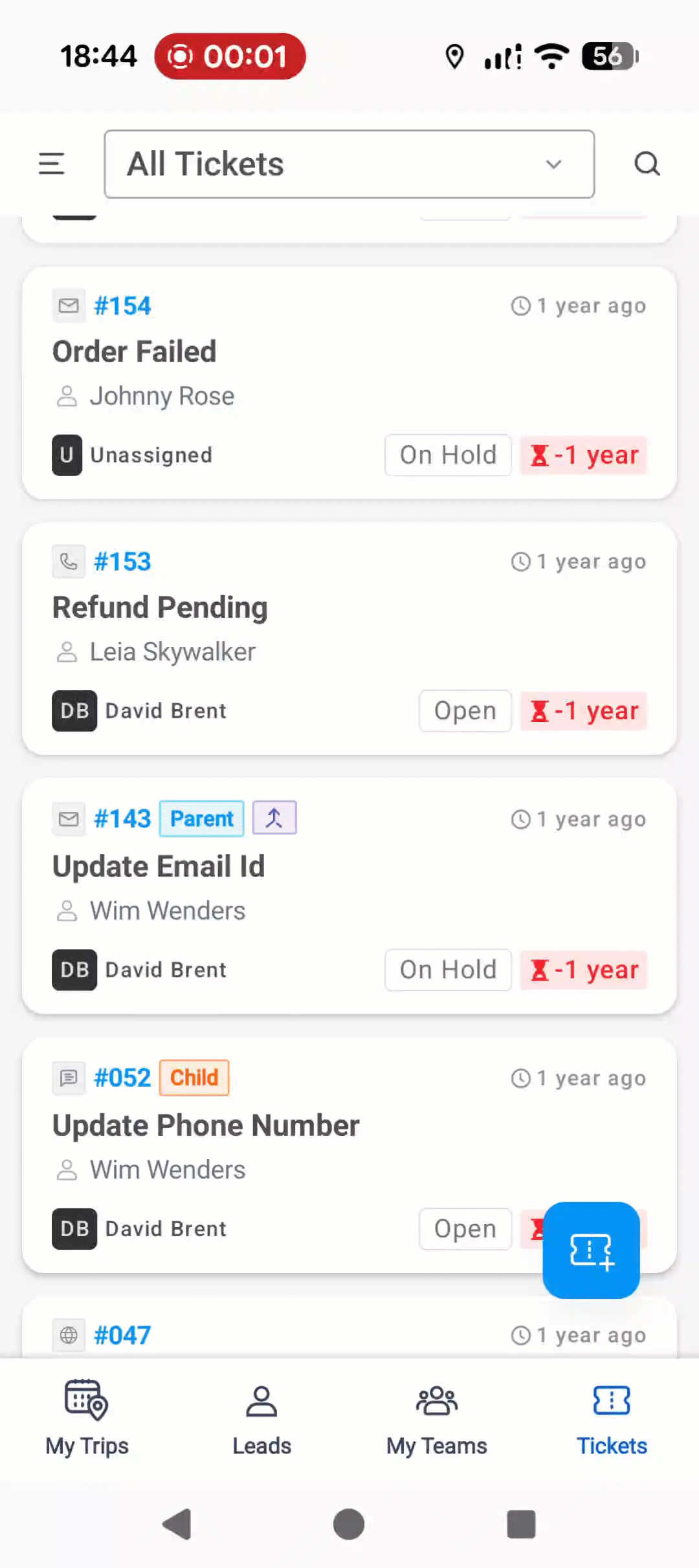 LeadSquared Service CRM Mobile App