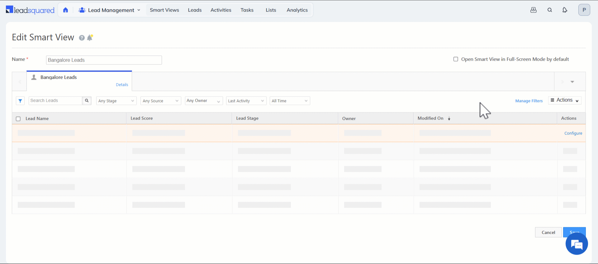 Leadsquared - Smart Views