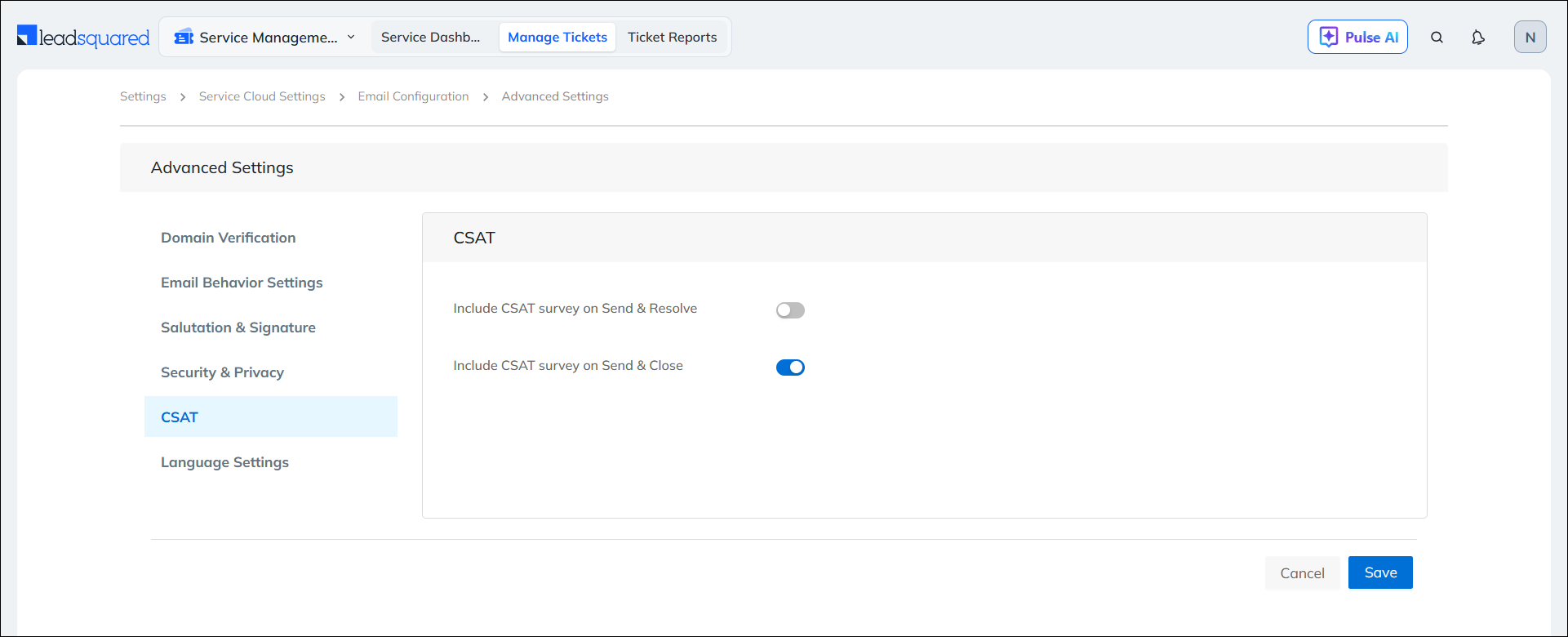 LeadSquared Service CRM