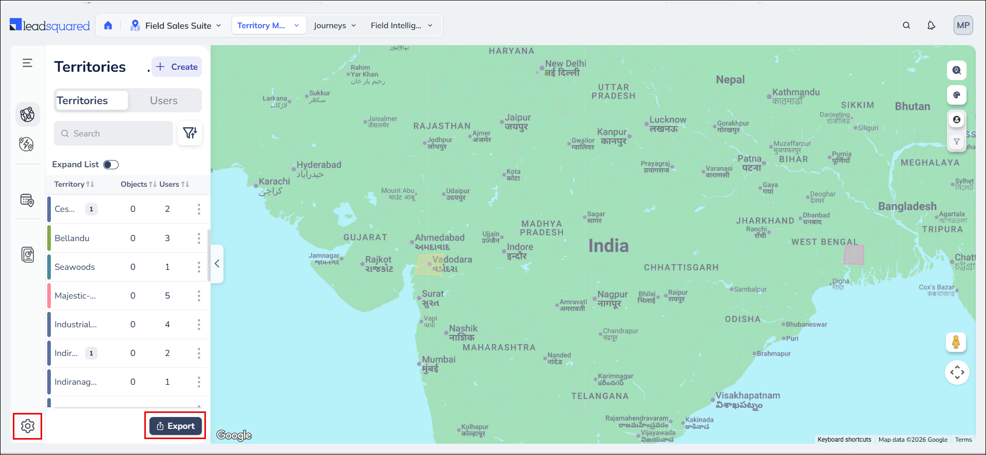 Leadsquared - Territories