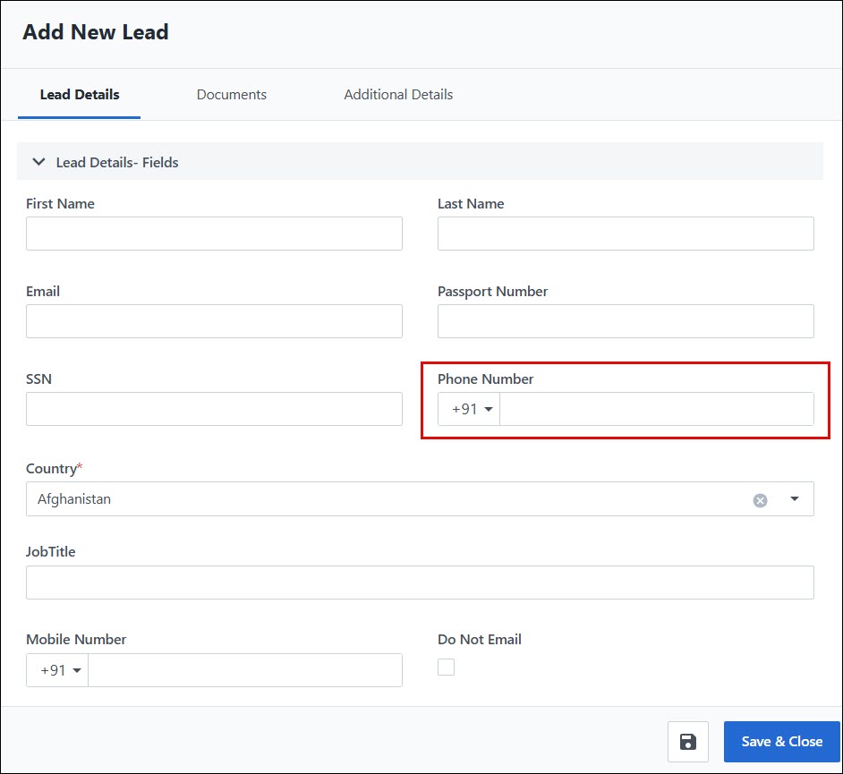 Leadsquared - Phone Control