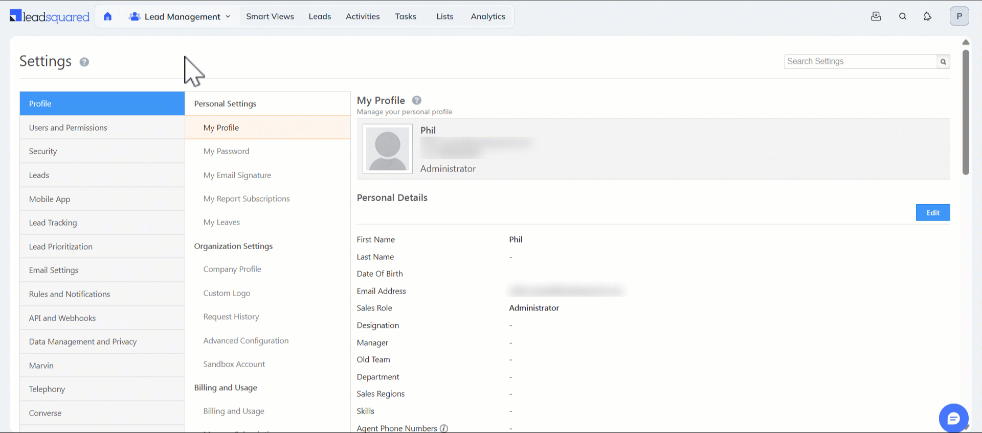 Leadsquared - Phone Control