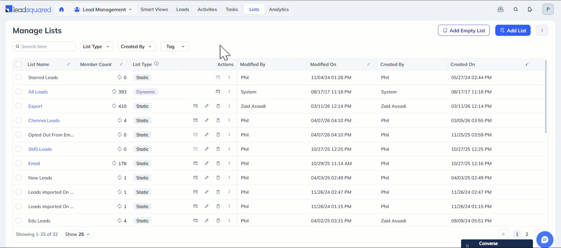 Leadsquared - Share Lead Via Email