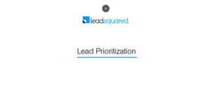 Lead Prioritization