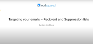 How to Create Recipient and Suppression Lists for Your Emails