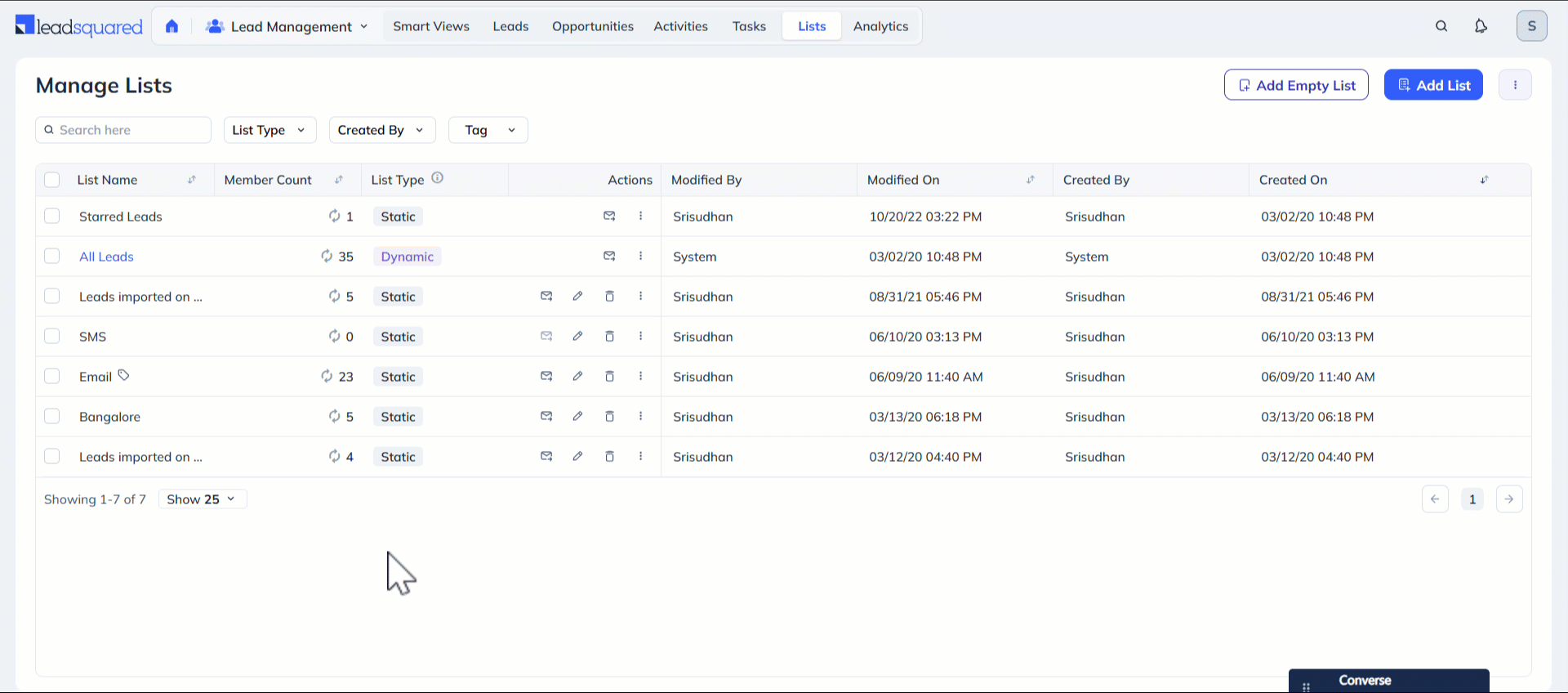 Leadsquared - Export Leads