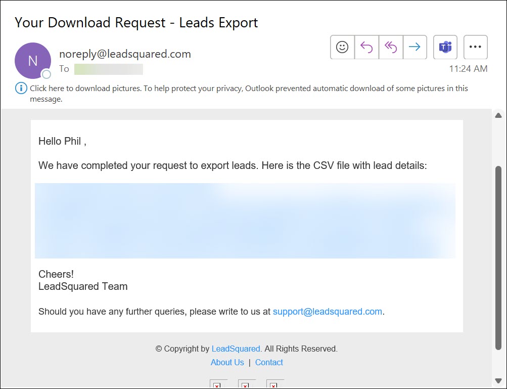 LeadSquared - Export Leads