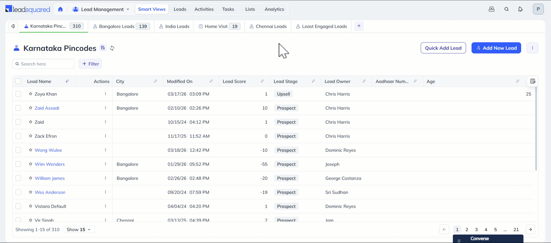 Leadsquared - Export Leads