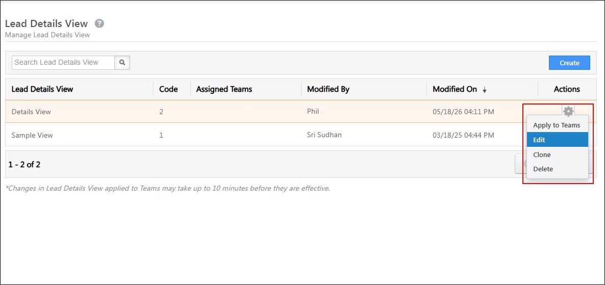 Leadsquared - Lead Details View Customization