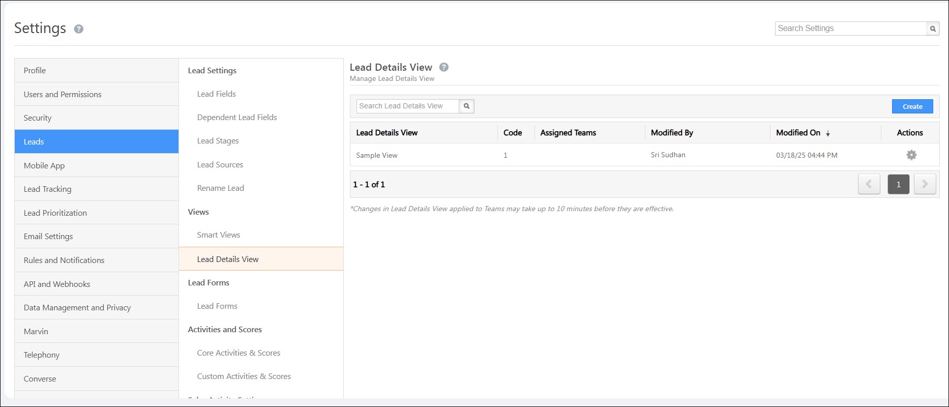 Leadsquared - Customize Lead Details View