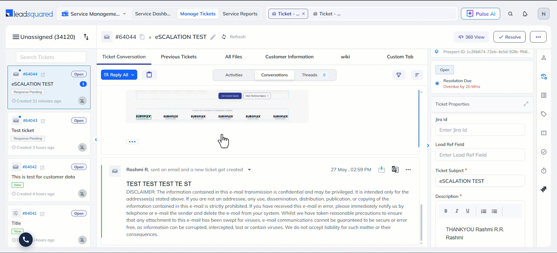 LeadSquared Service CRM Product Updates