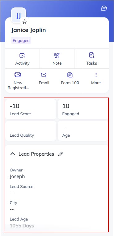 Leadsquared - Lead Details View Customization