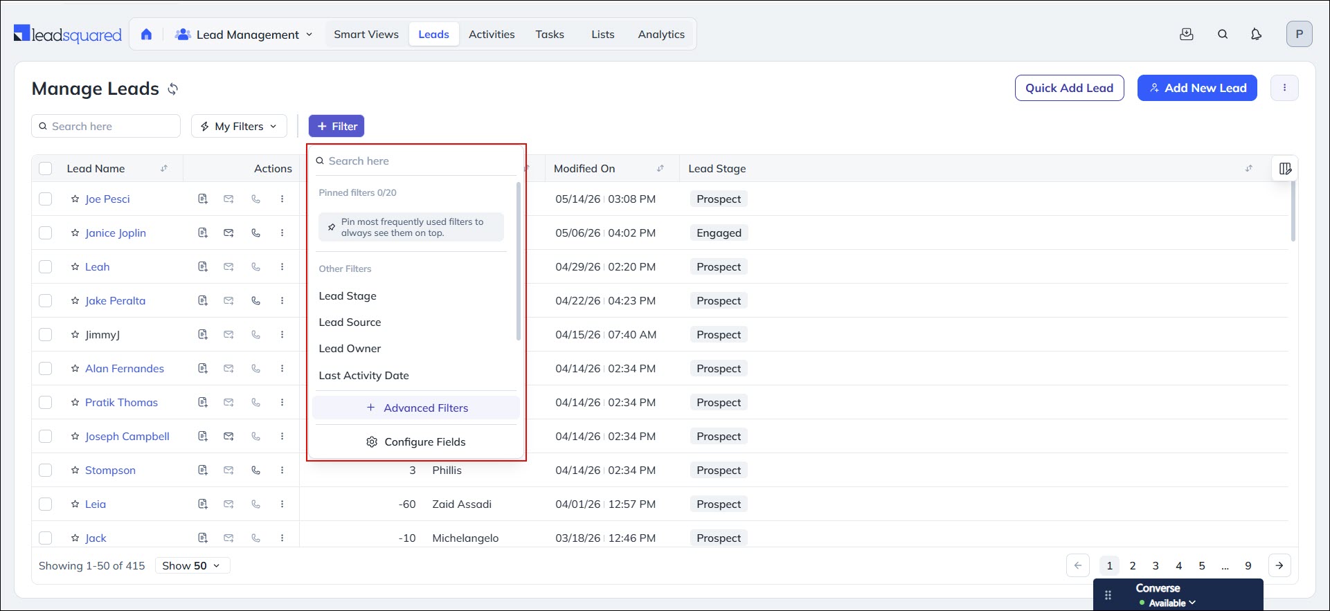Leadsuqared - NextGen Updates