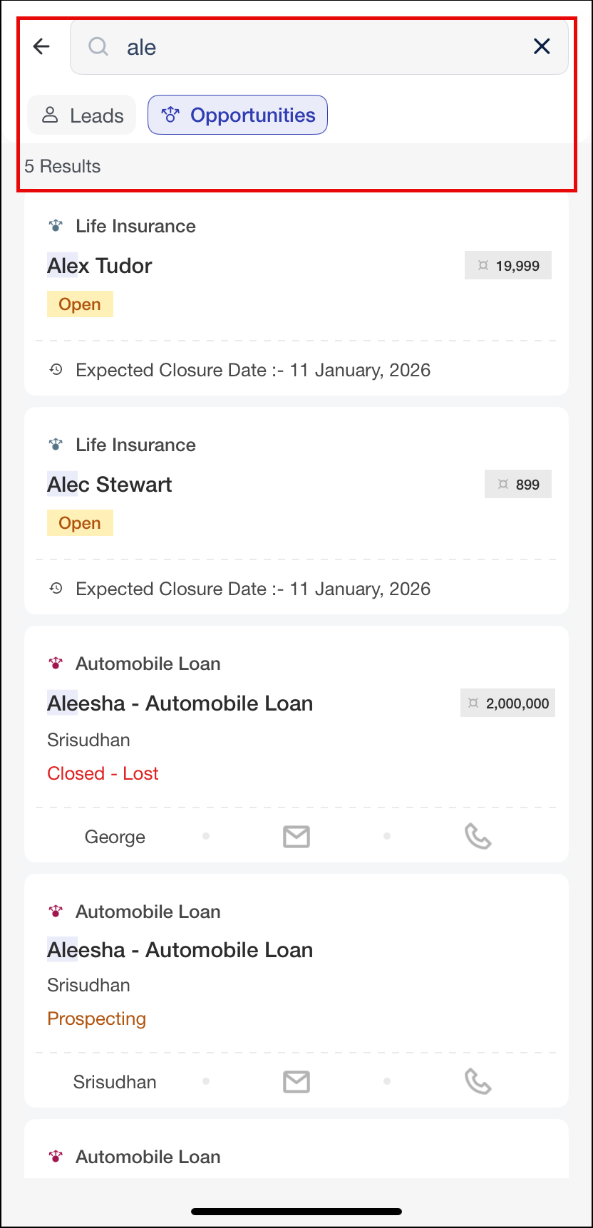 Leadsquared - Global Search