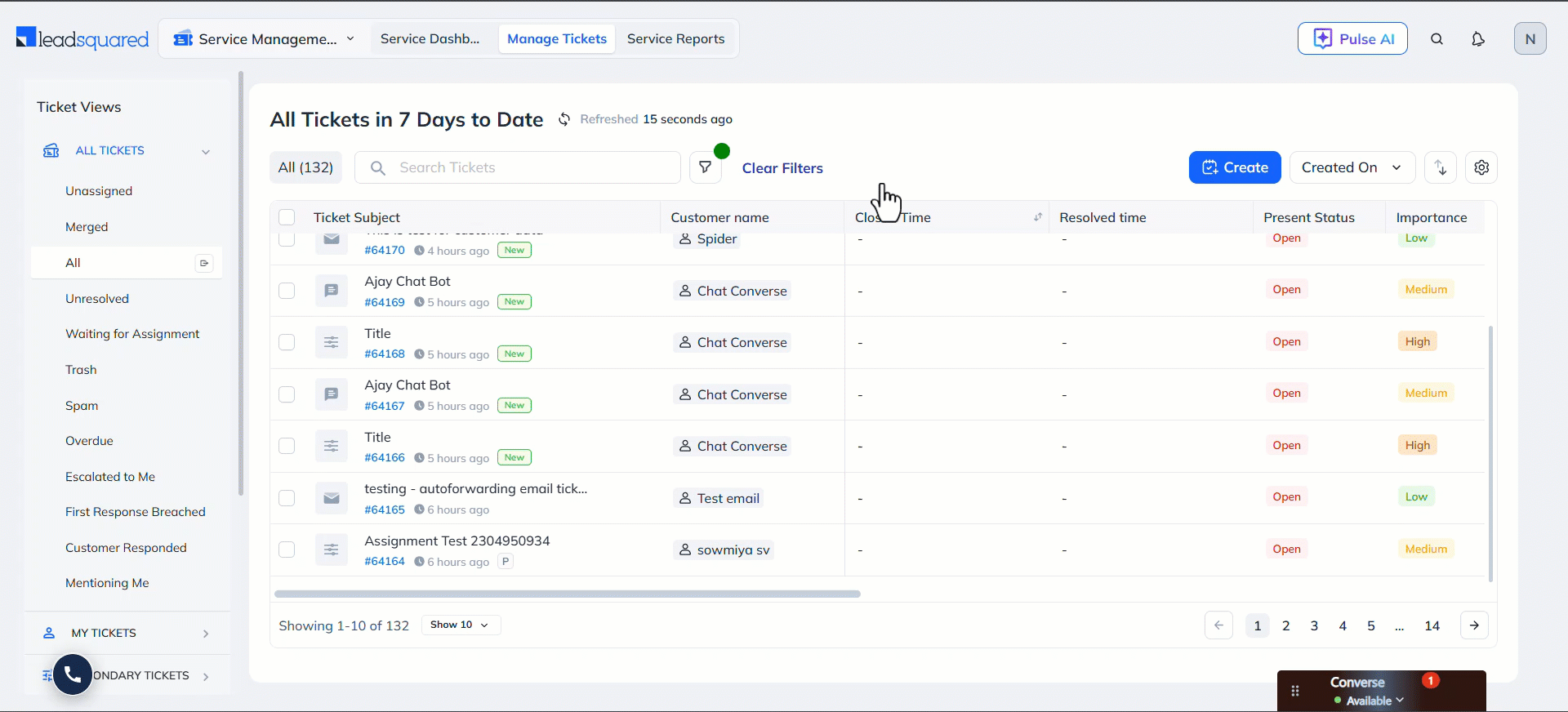 LeadSquared Service CRM AI Enriched Field