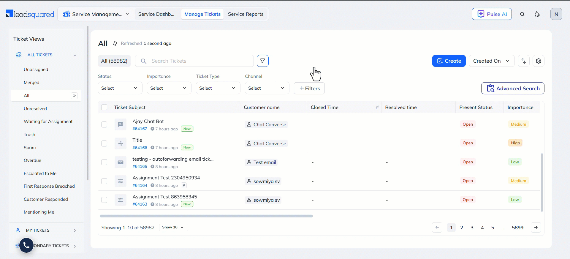 LeadSquared Service CRM Product Updates