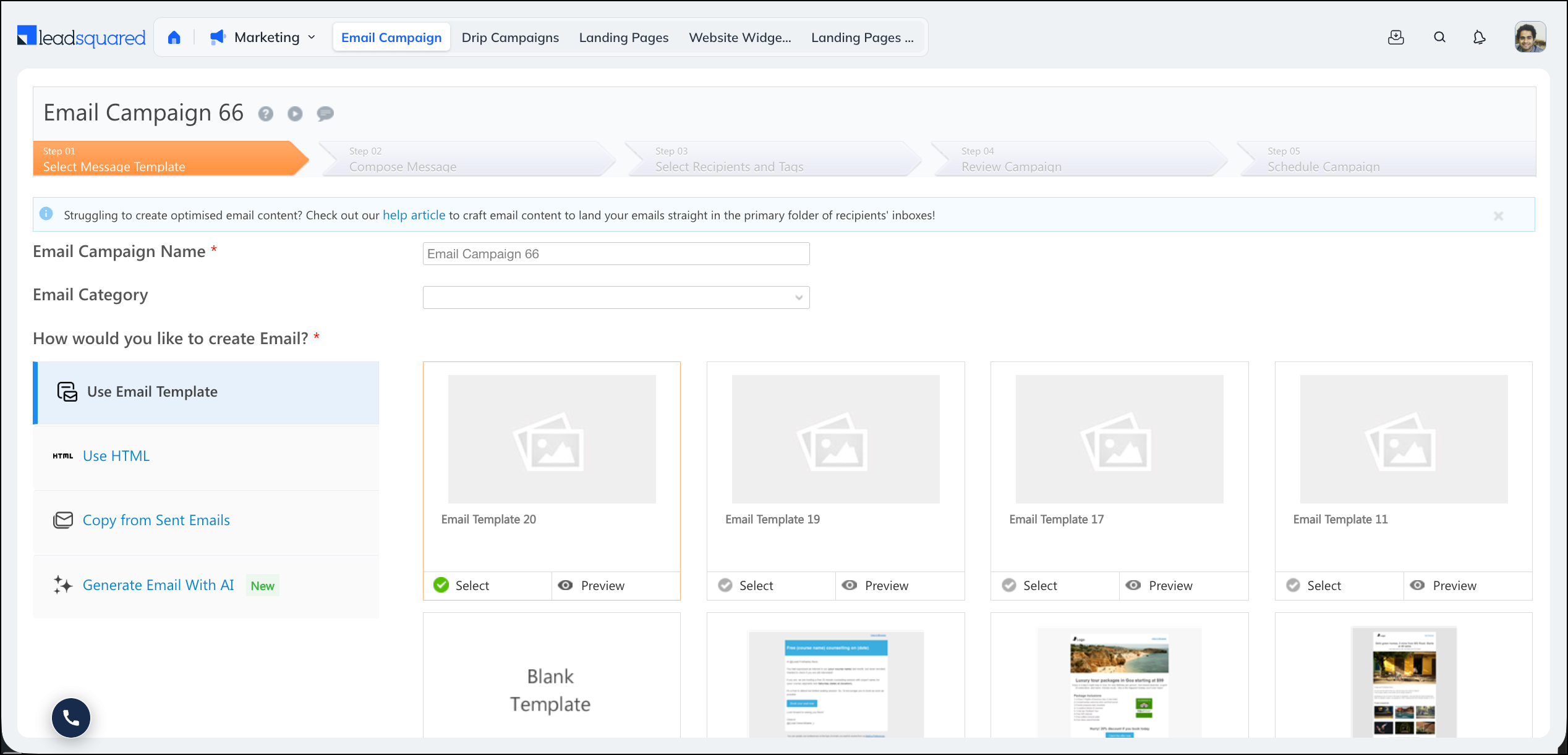 design your email campaign