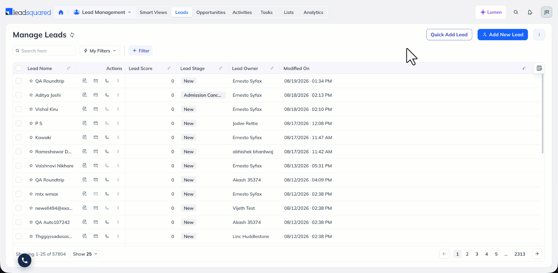 Lumen analytics flow