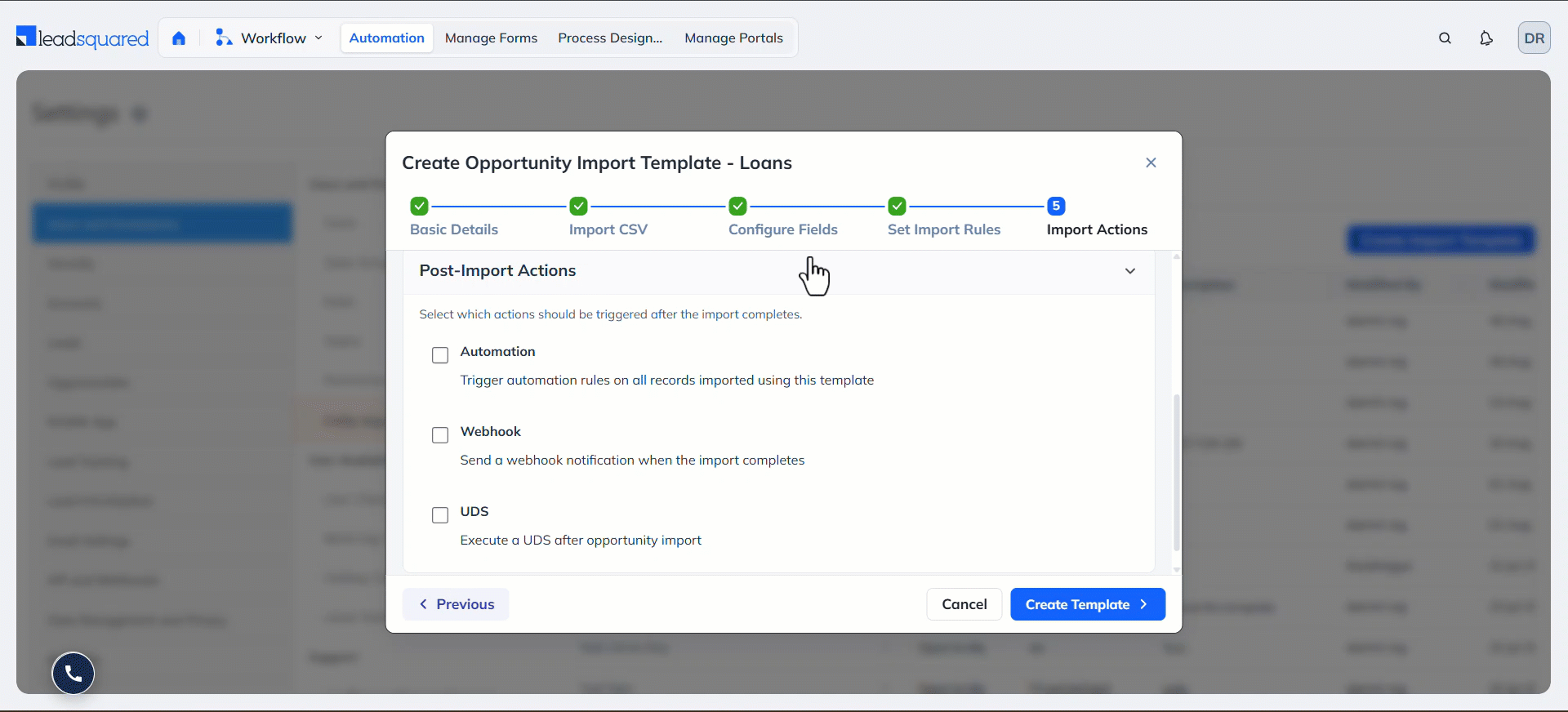 LeadSquared Opportunity Import Template