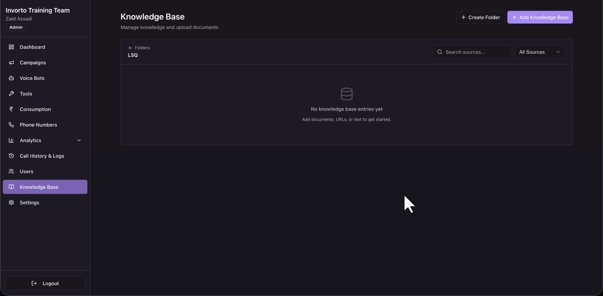add knowledge base