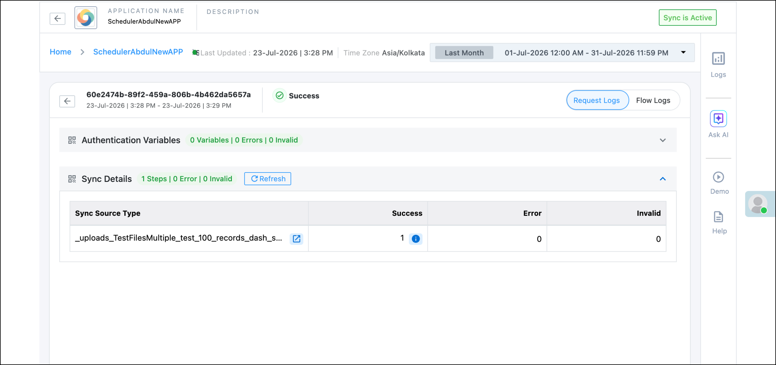 sftp request logs