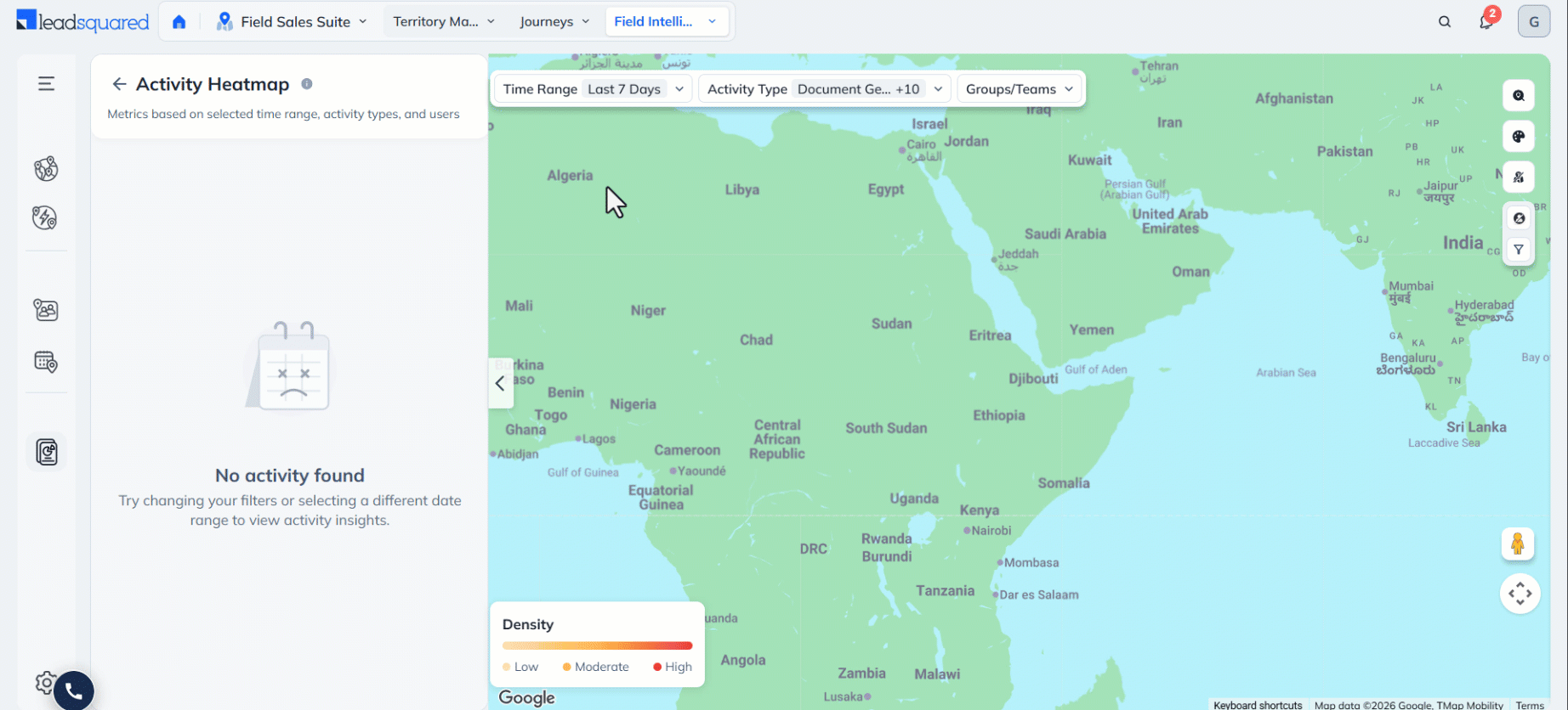 Leadsquared - Activity Heatmaps