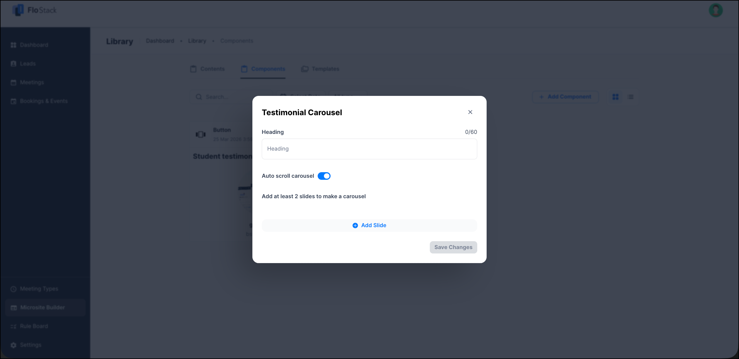 Testimonial Carousel