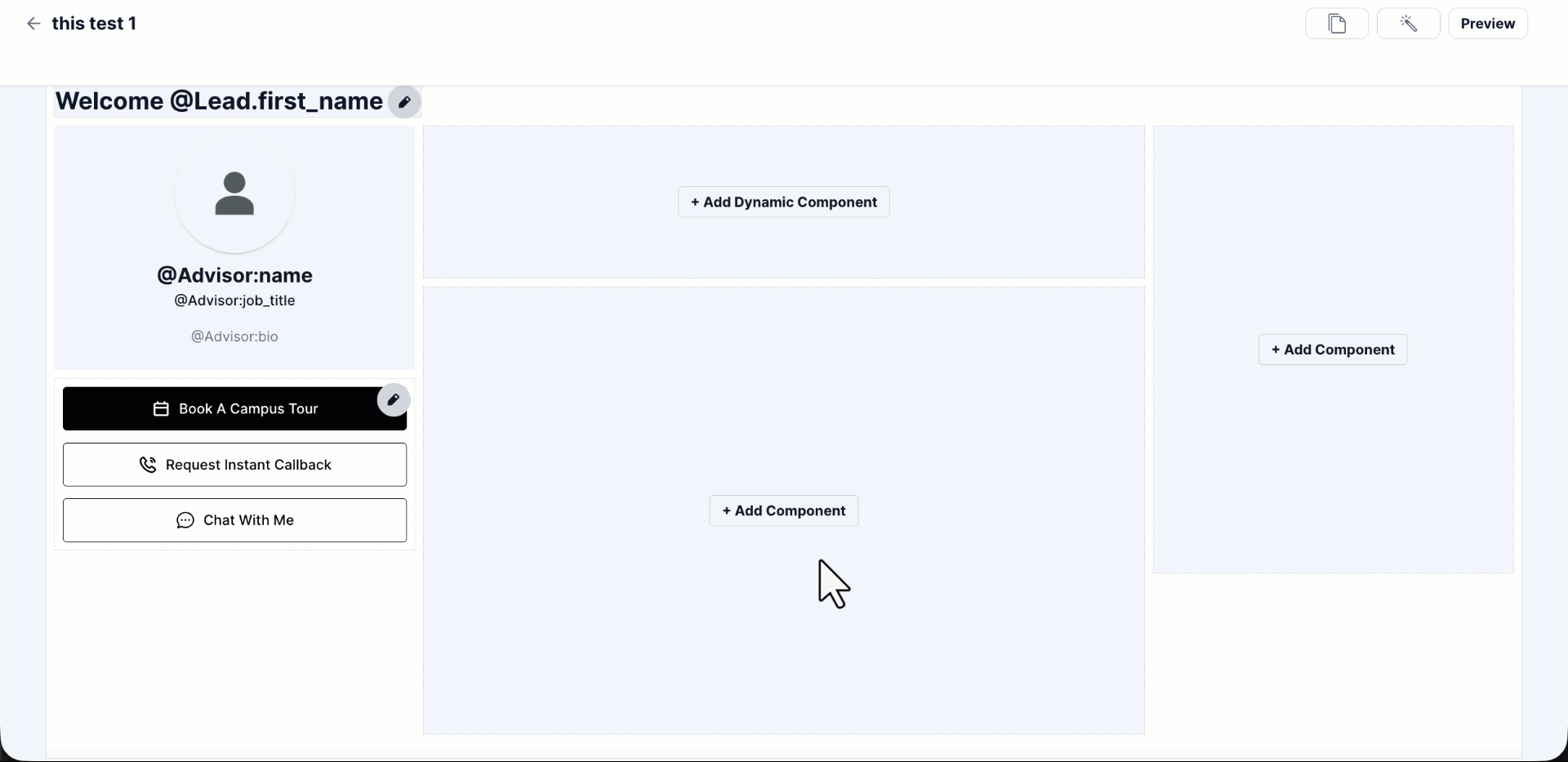 add component to microsite