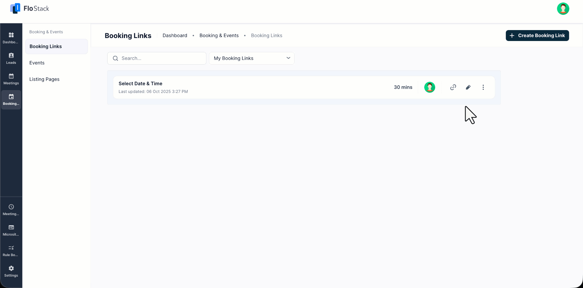 create a booking link