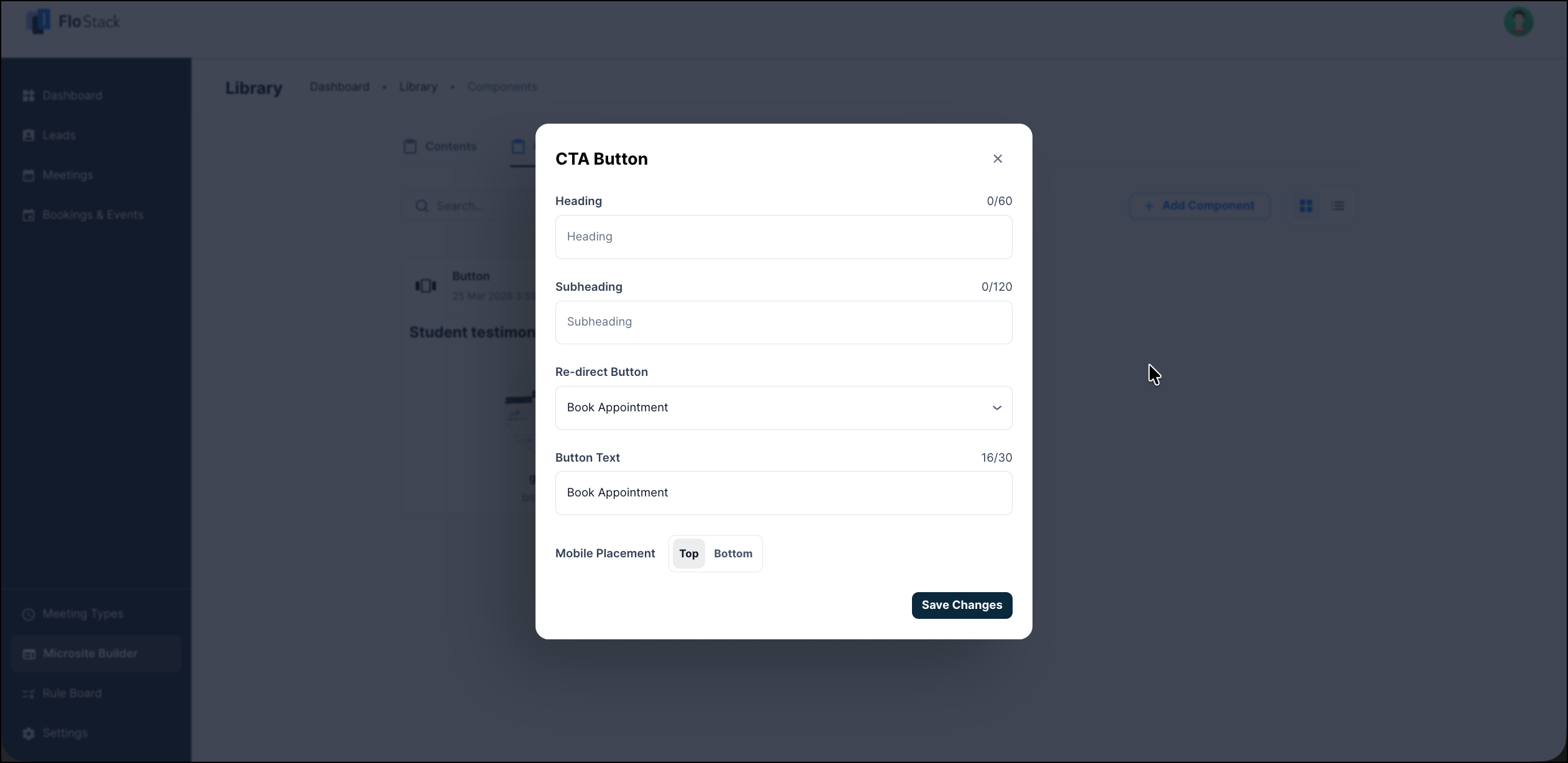 cta button